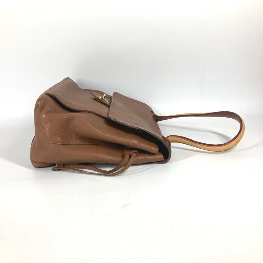 LOUIS VUITTON Authentic Brown Leather Shoulder Bag - Picture 4 of 16